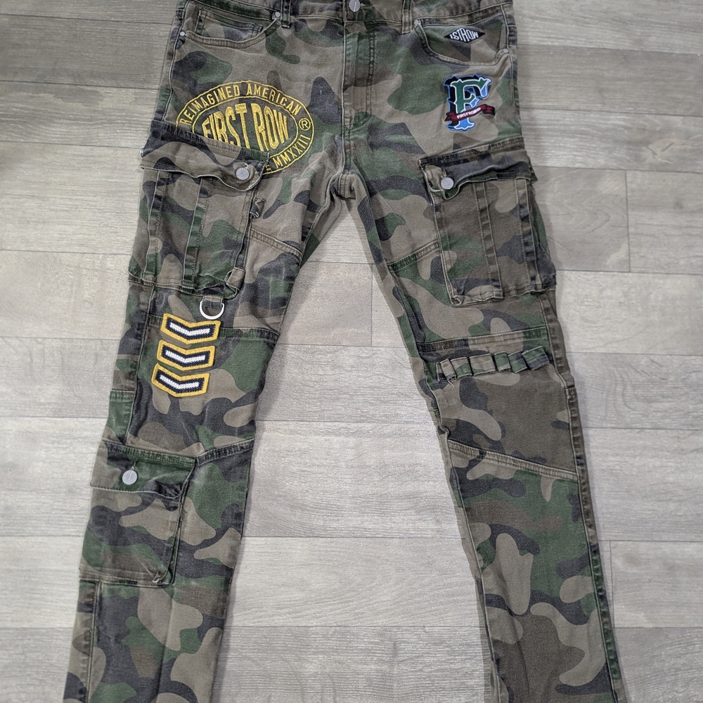 First Row Patch Cargo Pants Size 34 Length 32
